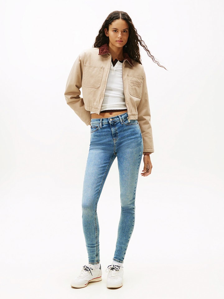 

Джинсы облегающего кроя синего цвета TOMMY JEANS