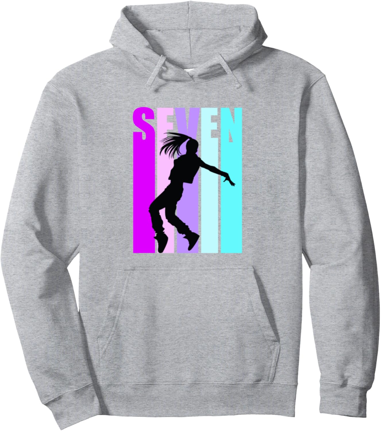 

Худи для девочки на 7-й день рождения в стиле хип-хоп и брейк-данс, серая Lush Dance