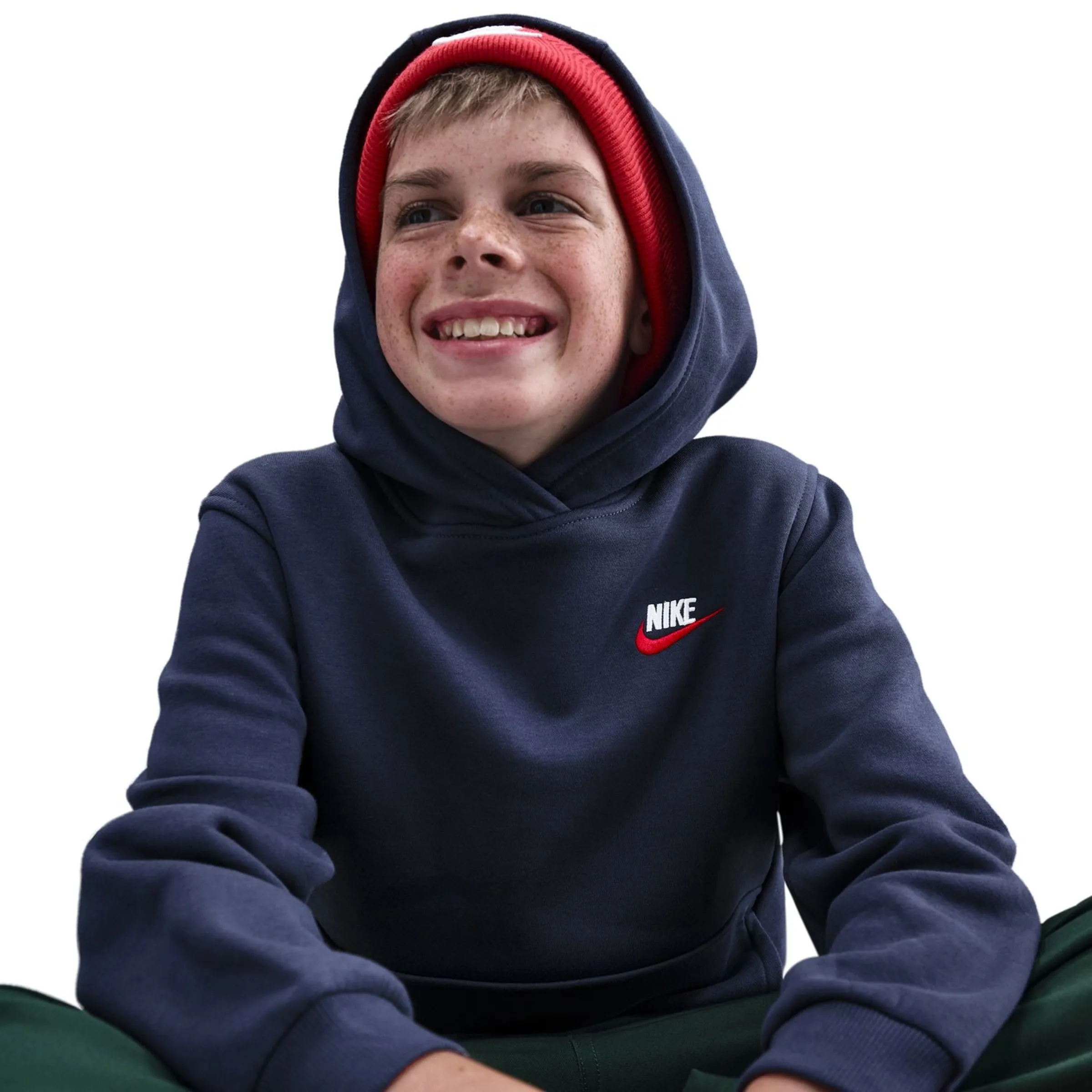 Детская толстовка Sportswear Club Fleece Nike, темно-синий — фото 4