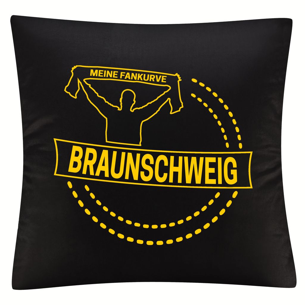 

Чехол на подушку multifanshop - Braunschweig - My Fan Curve, черный-1, размер один