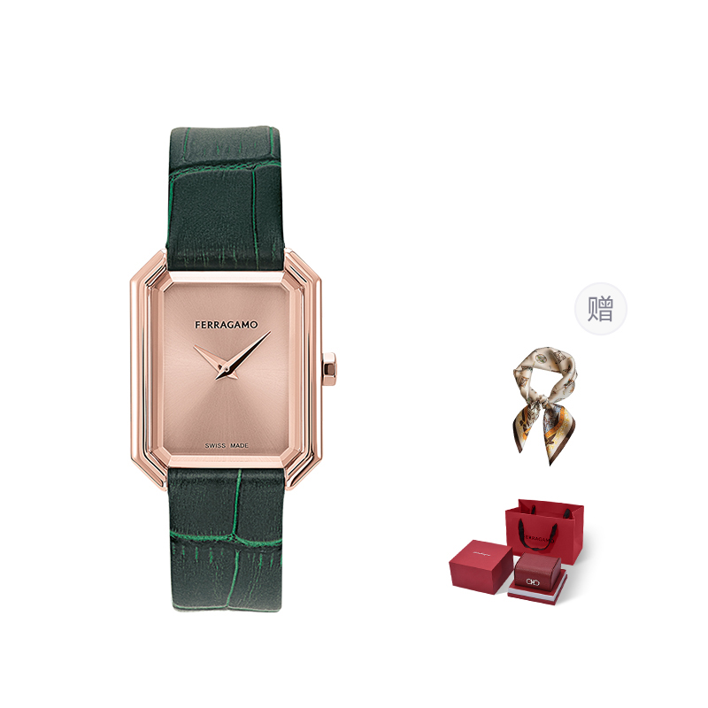 

Ferragamo Часы Crystal Tank 33.5mm, Rose Gold