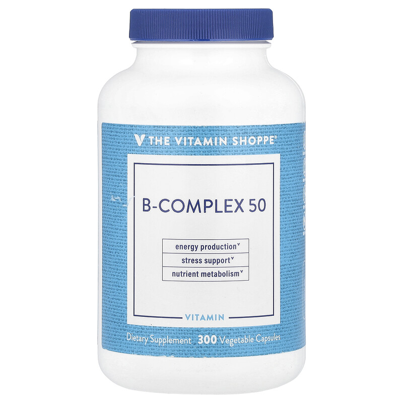 

The Vitamin Shoppe, B-Complex 50, 300 растительных капсул
