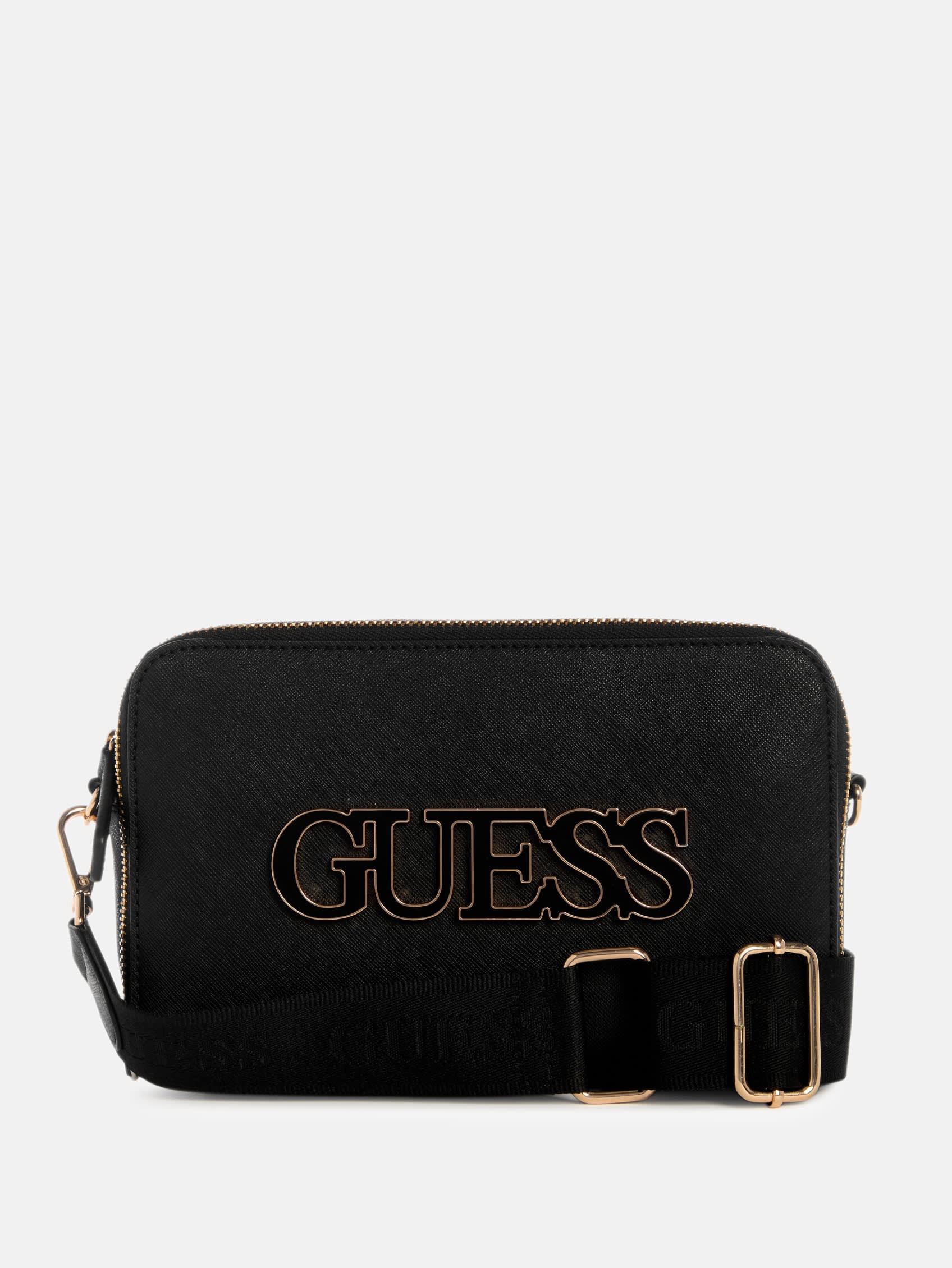 

Сумка-тоут Shaela Top Zip Crossbody Guess Factory, черный