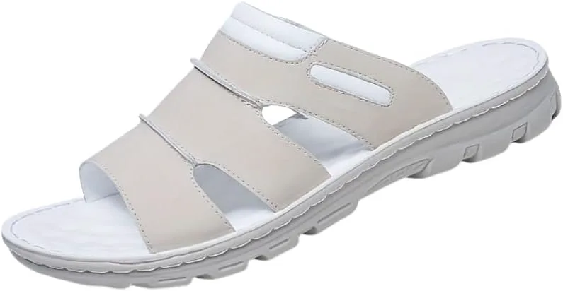 Men's summer large-sized сандалии - anti-slip and durable, comfortable and casual, stylish and breathable Clolinde, белый