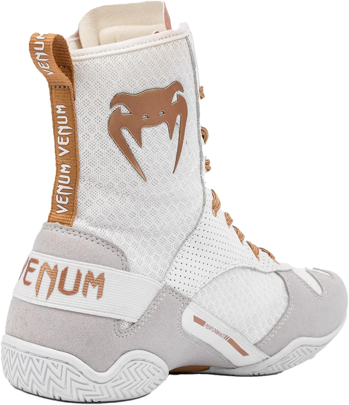 Боксерские кроссовки Venum Elite Name ‎Venum, белый/золотой — фото 3