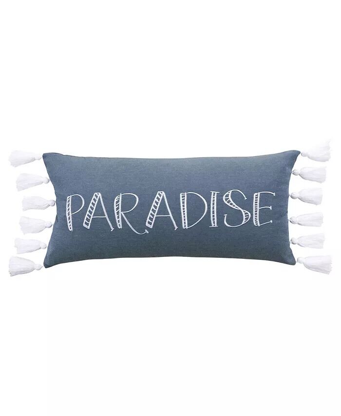 

Декоративная подушка Truro Paradise, 12 x 24 дюйма Levtex, синий