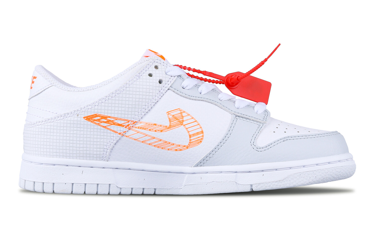 

Кроссовки Nike Dunk Skateboarding Shoes Women's Low-top Grey/white, светло-серый