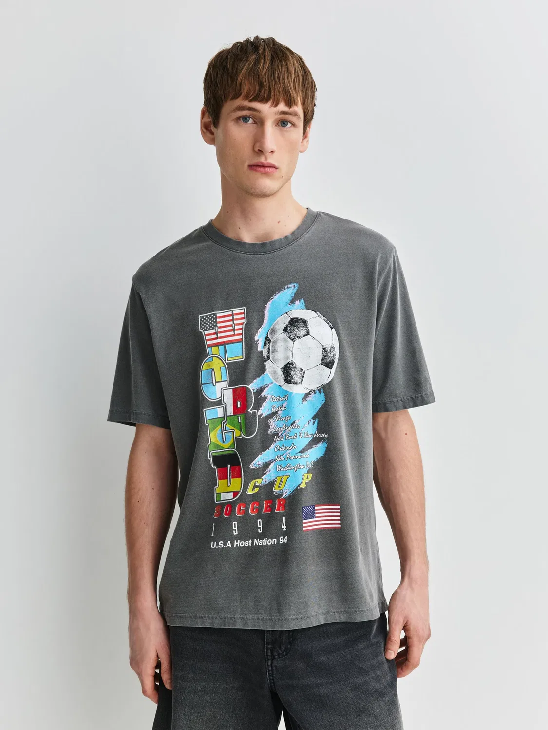 Футболка 'Football World Cup' Next, Dark Grey — фото 2