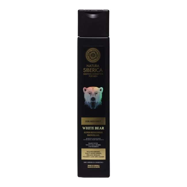 

Men white bear супер освежающий мужской гель для душа Natura Siberica, 250 мл