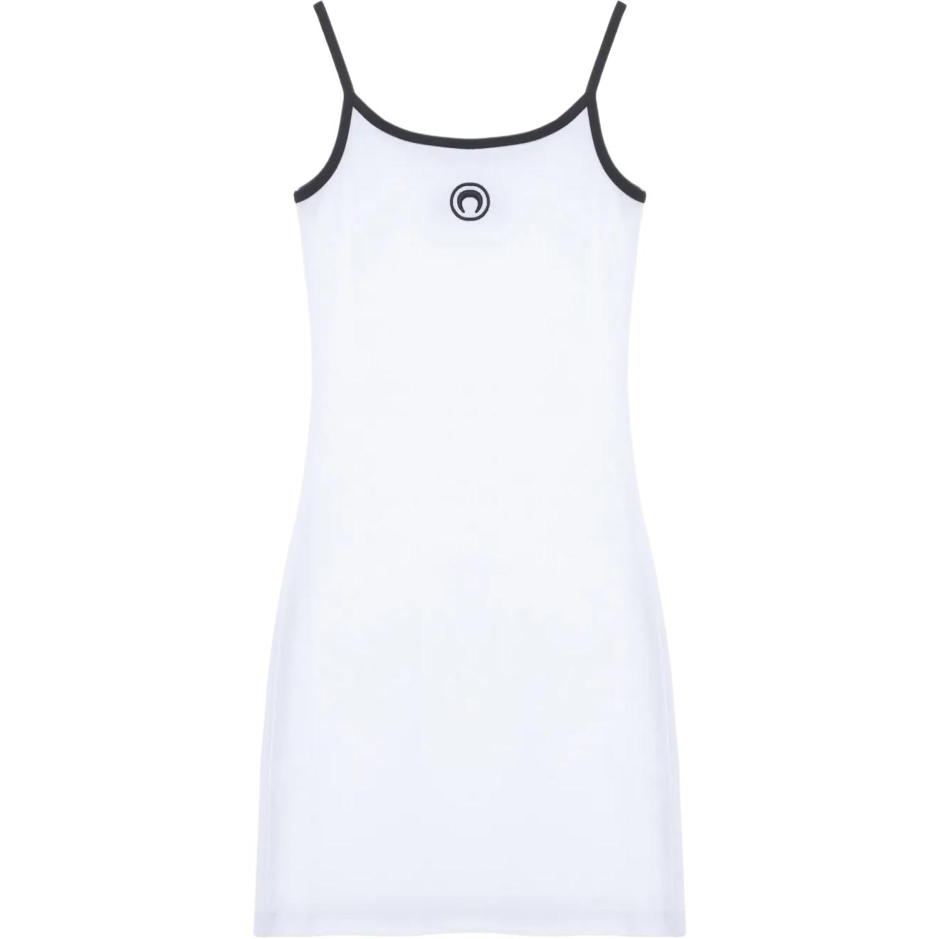 

Мини-платье с логотипом "Moon" Marine Serre, белый