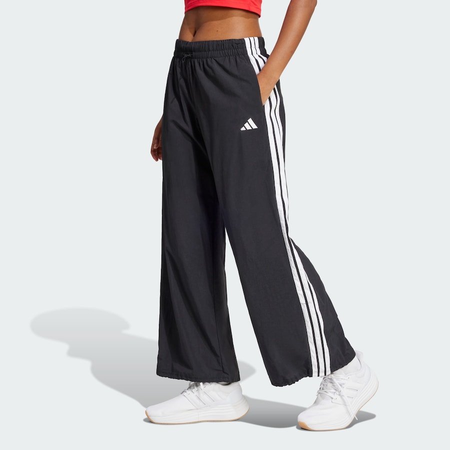 Широкие спортивные брюки ADIDAS SPORTSWEAR Essentials, черный — фото 2