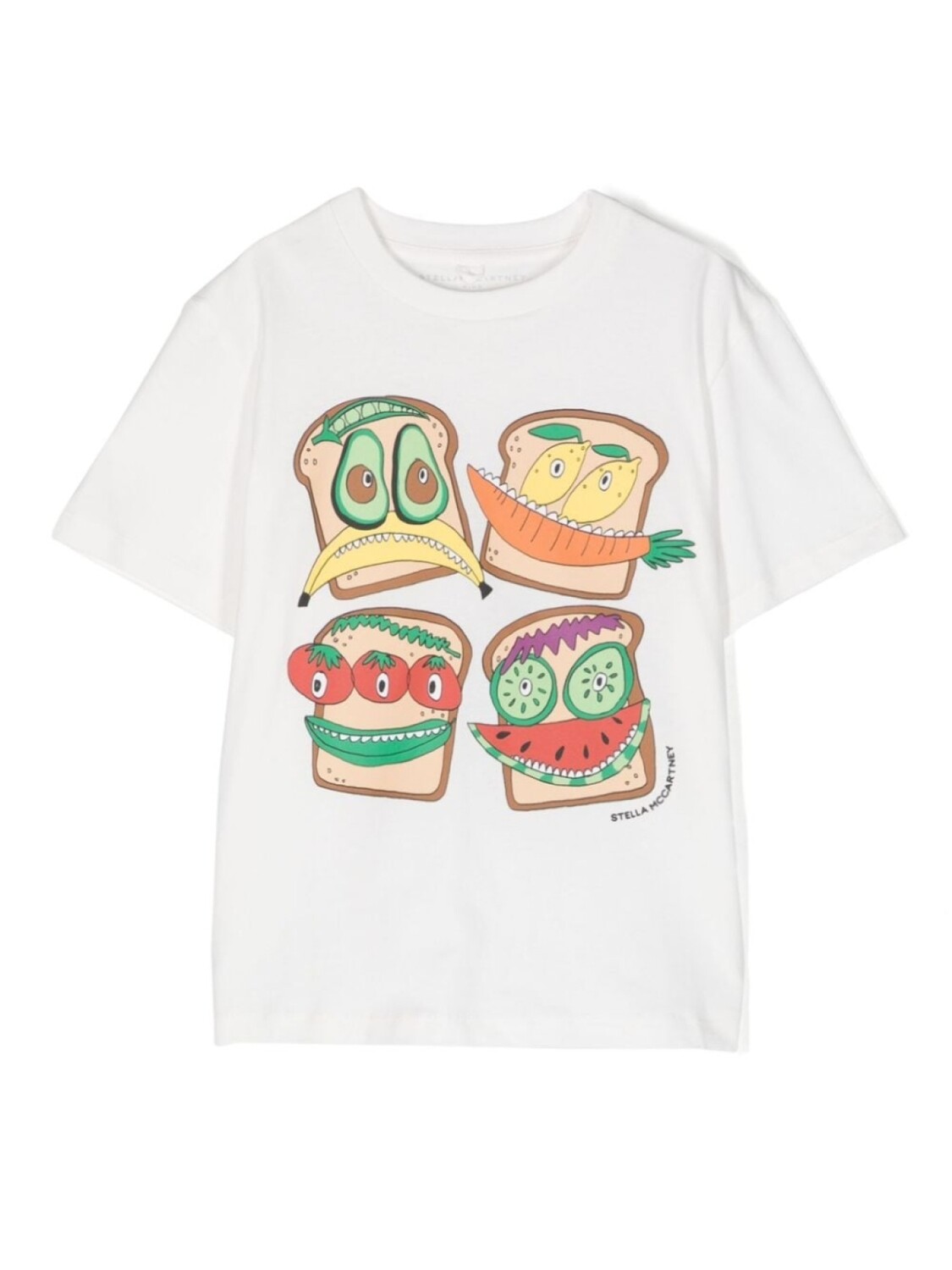 

Stella McCartney Kids футболка с графичным принтом, белый