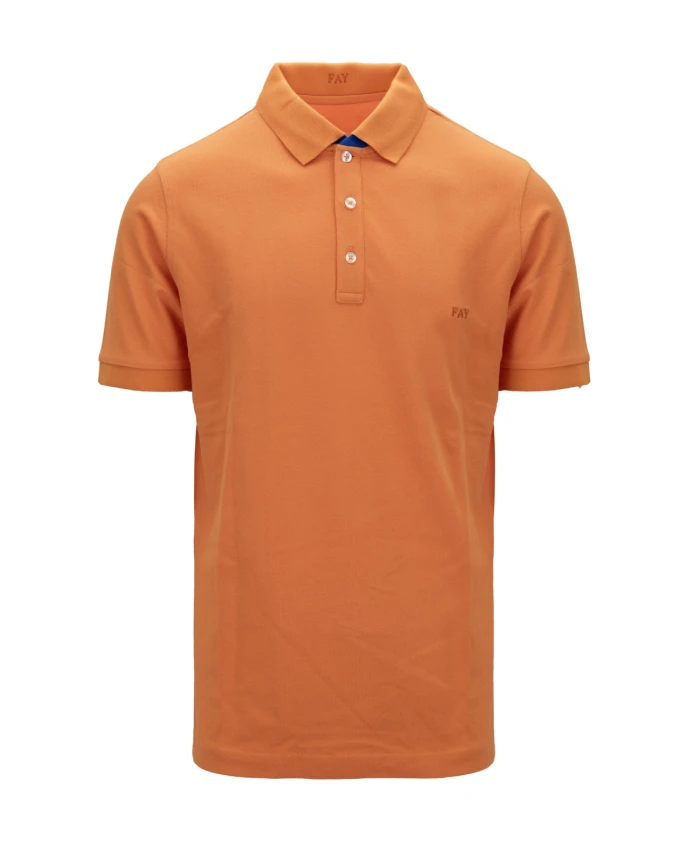 

Рубашка-Поло на пуговицах Fay, оранжевый