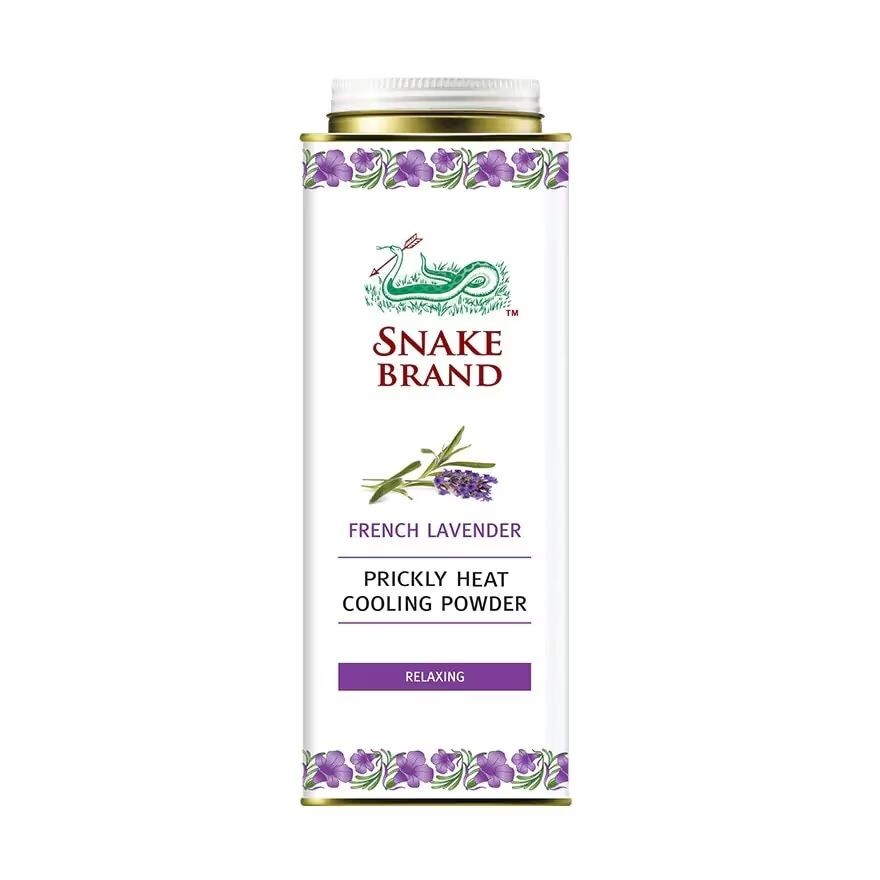

Snake Охлаждающий порошок Prickly Heat с лавандой 280 г, White