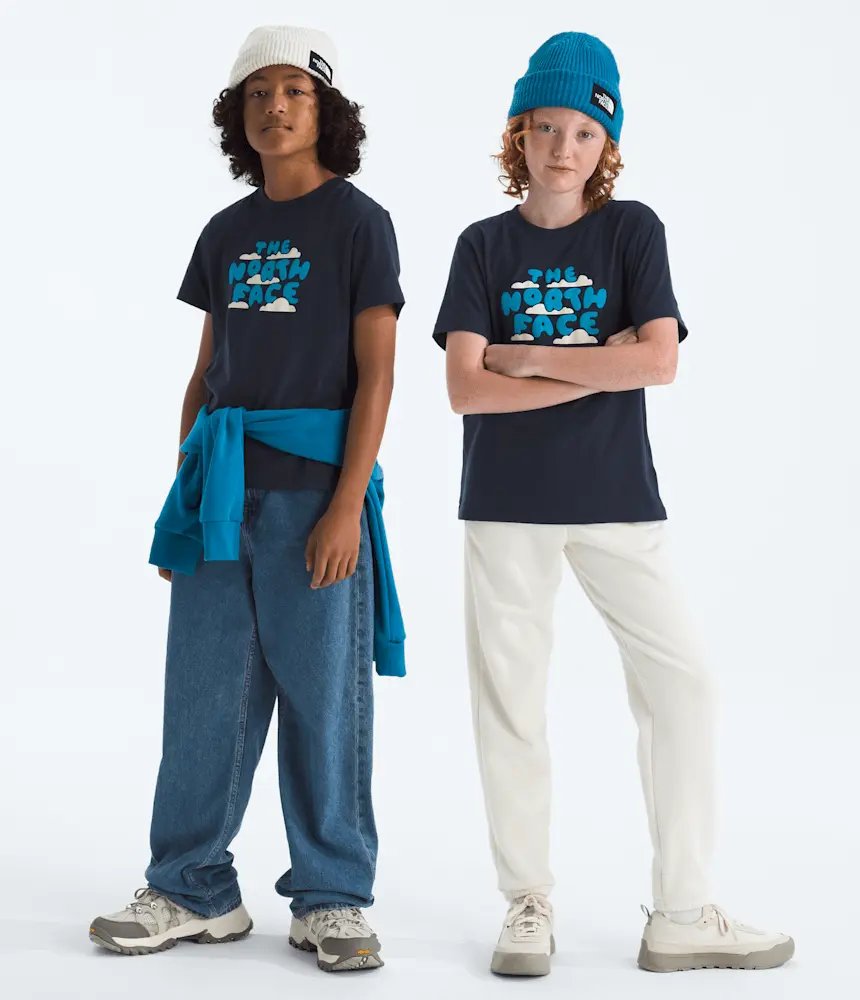 

Футболка Evolution Bubble Cloud с короткими рукавами для мальчиков и девочек с графическим принтом The North Face, Summit Navy