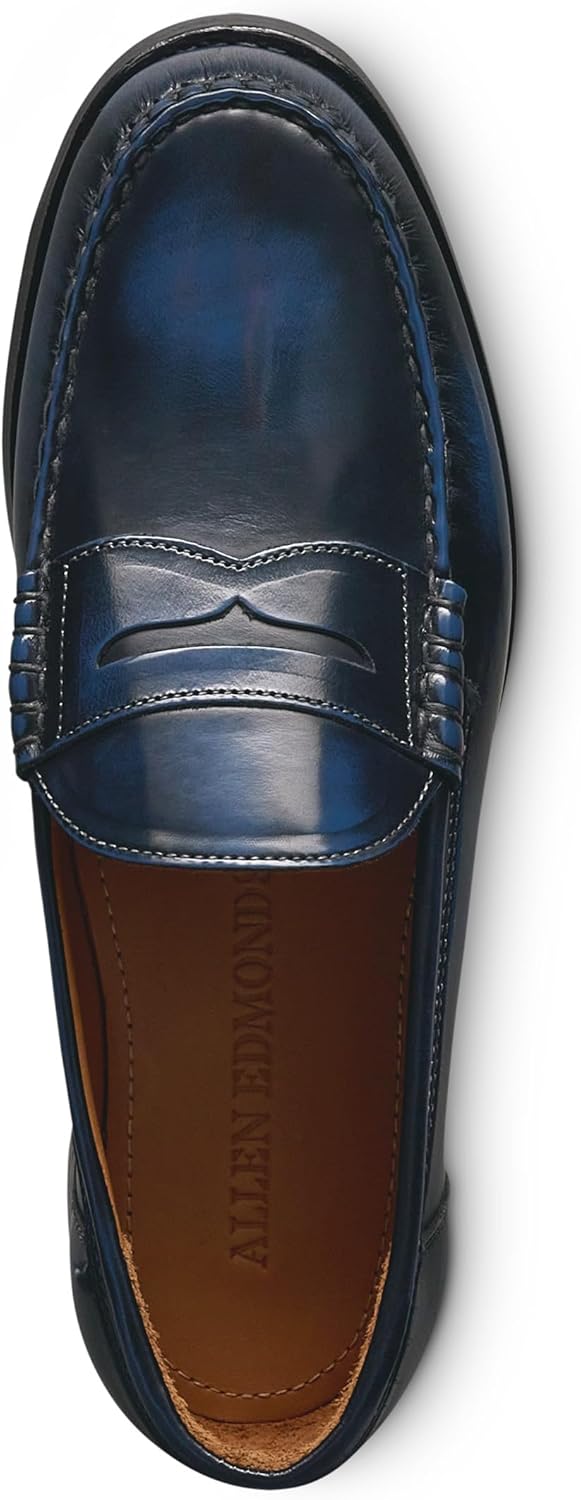Мужские лоферы Allen Edmonds Newman, Antique Navy Leather — фото 4