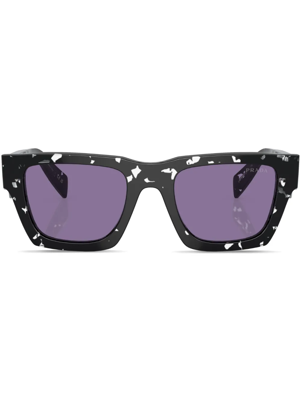 

Солнцезащитные очки в оправе черепаховой расцветки Prada Eyewear, черный