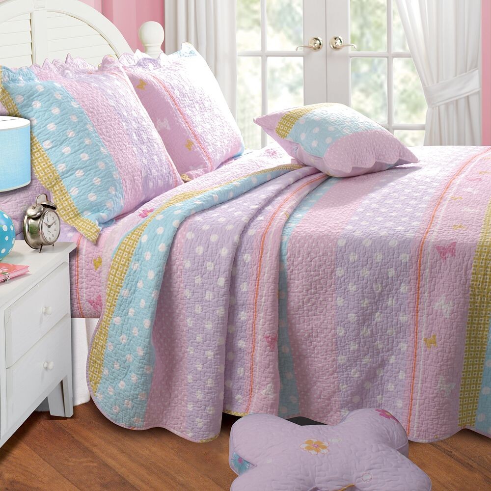 

Комплект одеял в полоску в горошек Greenland Home Fashions, мультиколор