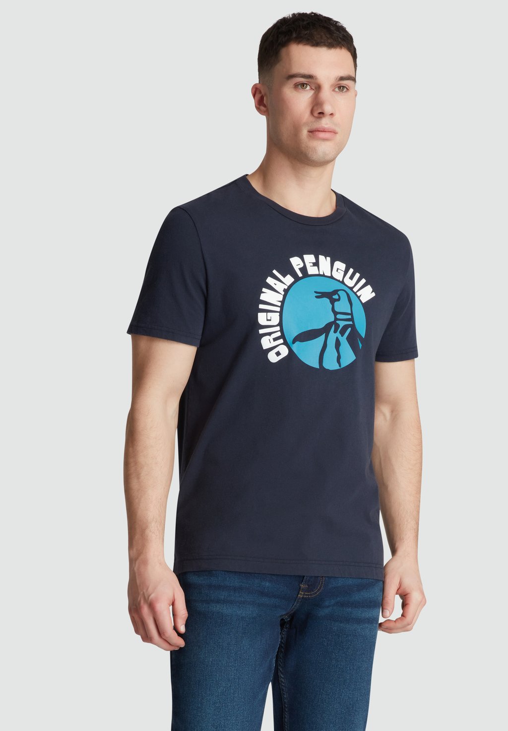 

Футболка с принтом GRAPHIC CIRCLE LOGO PETE Original Penguin, темно-синий