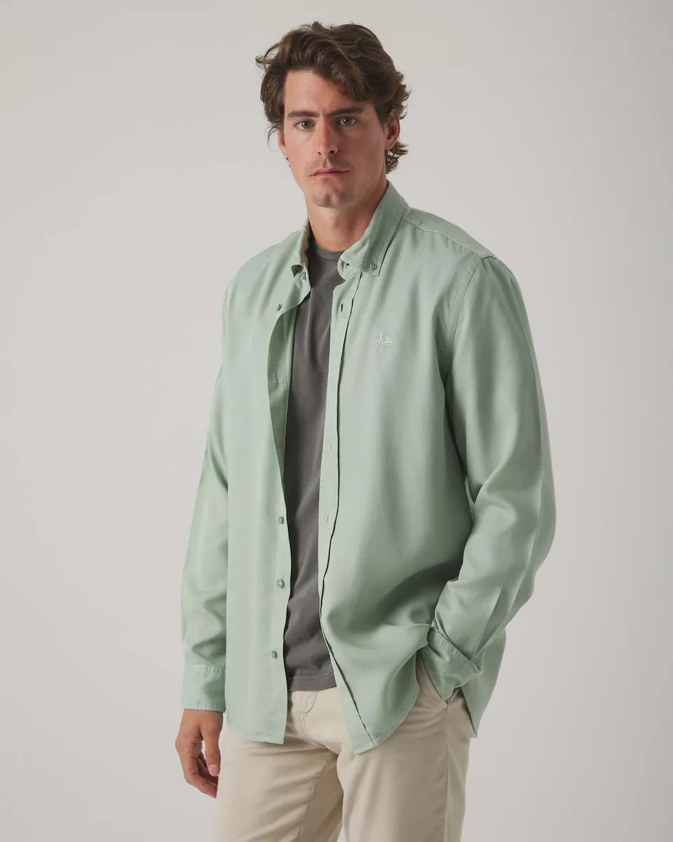 

Рубашка мужская прямого кроя однотонная Scotta 1985, зеленый