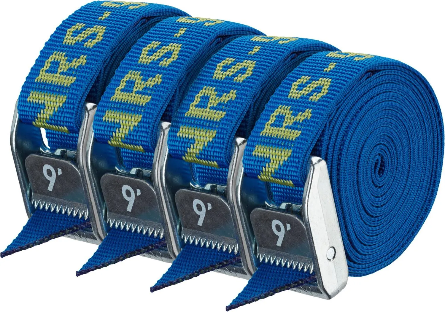 

9' x 1" Усиленные стропы упаковка 4 шт NRS, Iconic Blue