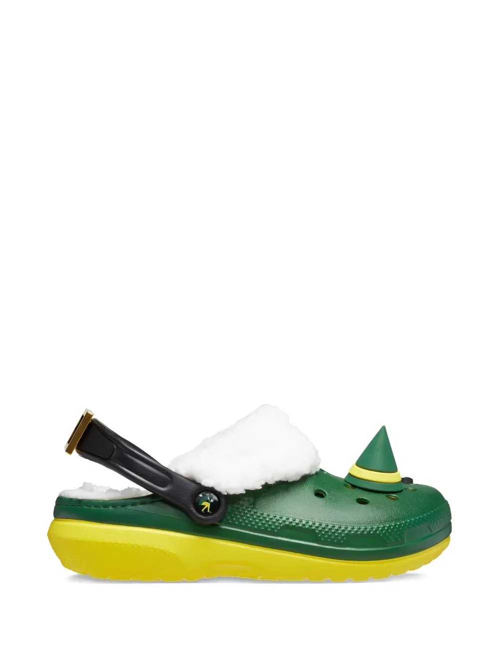 Сабо с украшением в виде эльфийской шляпы Crocs, зеленый — фото 2