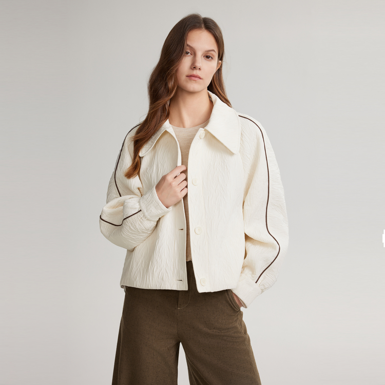 

ELLE Кроп-пальто женское Apricot