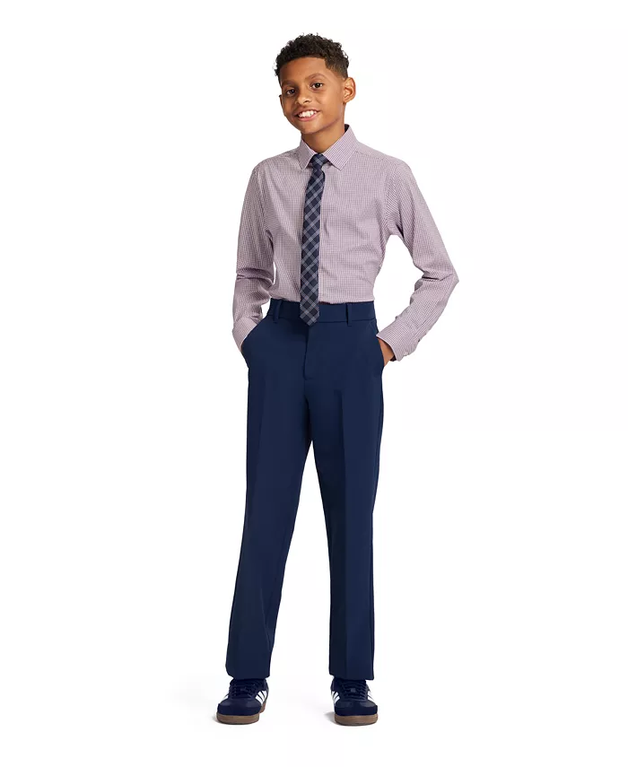 

Мальчиковая рубашка с длинным рукавом Stretch Murray Check 8-20 Tommy Hilfiger, розовый