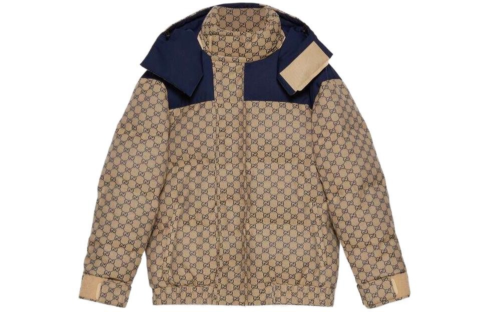 

Куртка мужская Gucci Canvas Goose, коричневый / синий