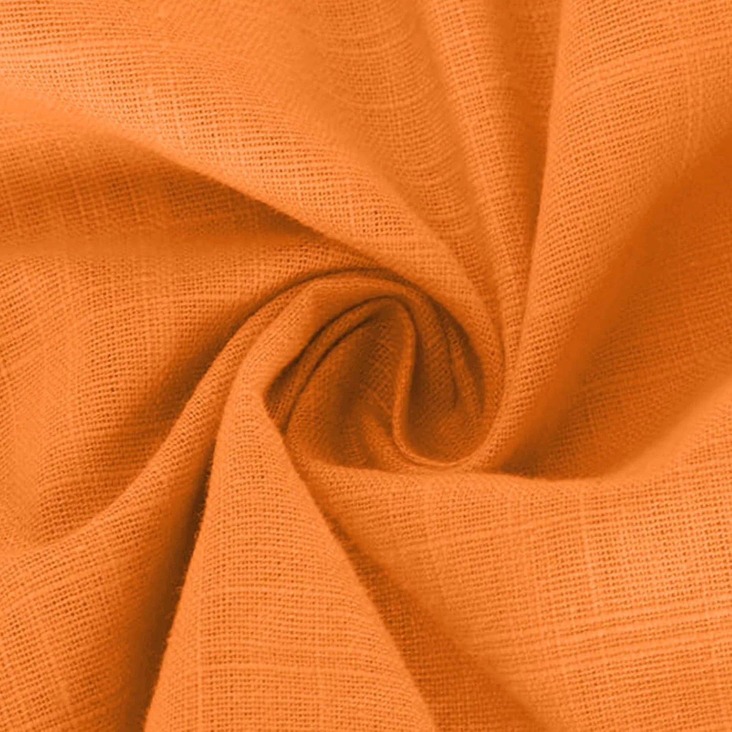 Женская худи на молнии с капюшоном, Cotton Linen, оранжевый — фото 4