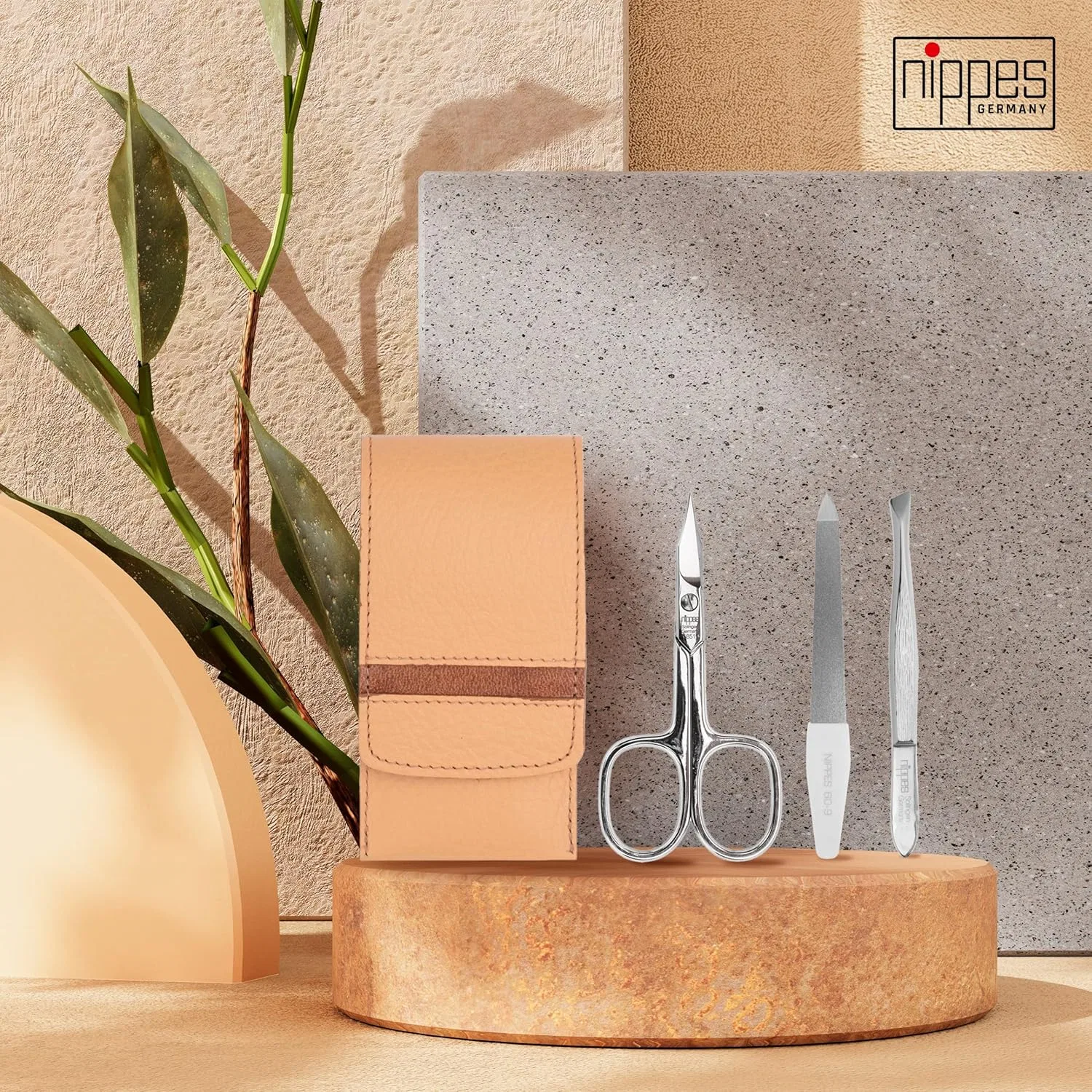 Маникюрный набор Nippes Solingen в кожаном чехле, 3 предмета Nippes Solingen — фото 3
