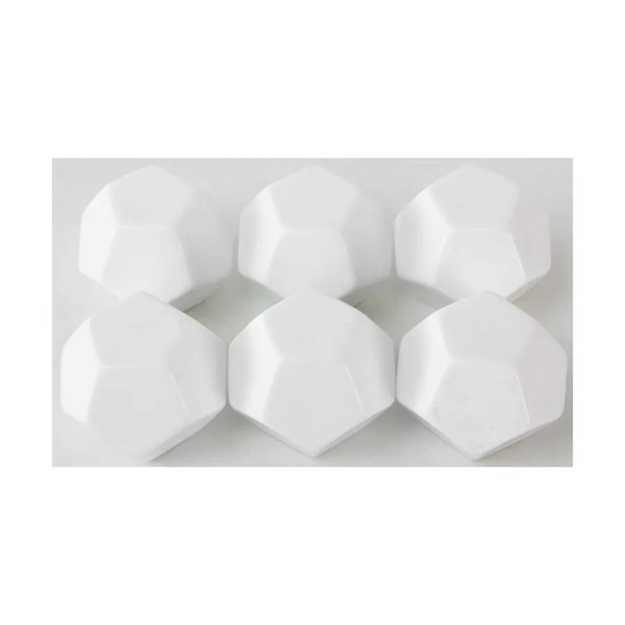 

d12 36 мм пустой белый (6), Dice - Blank Dice