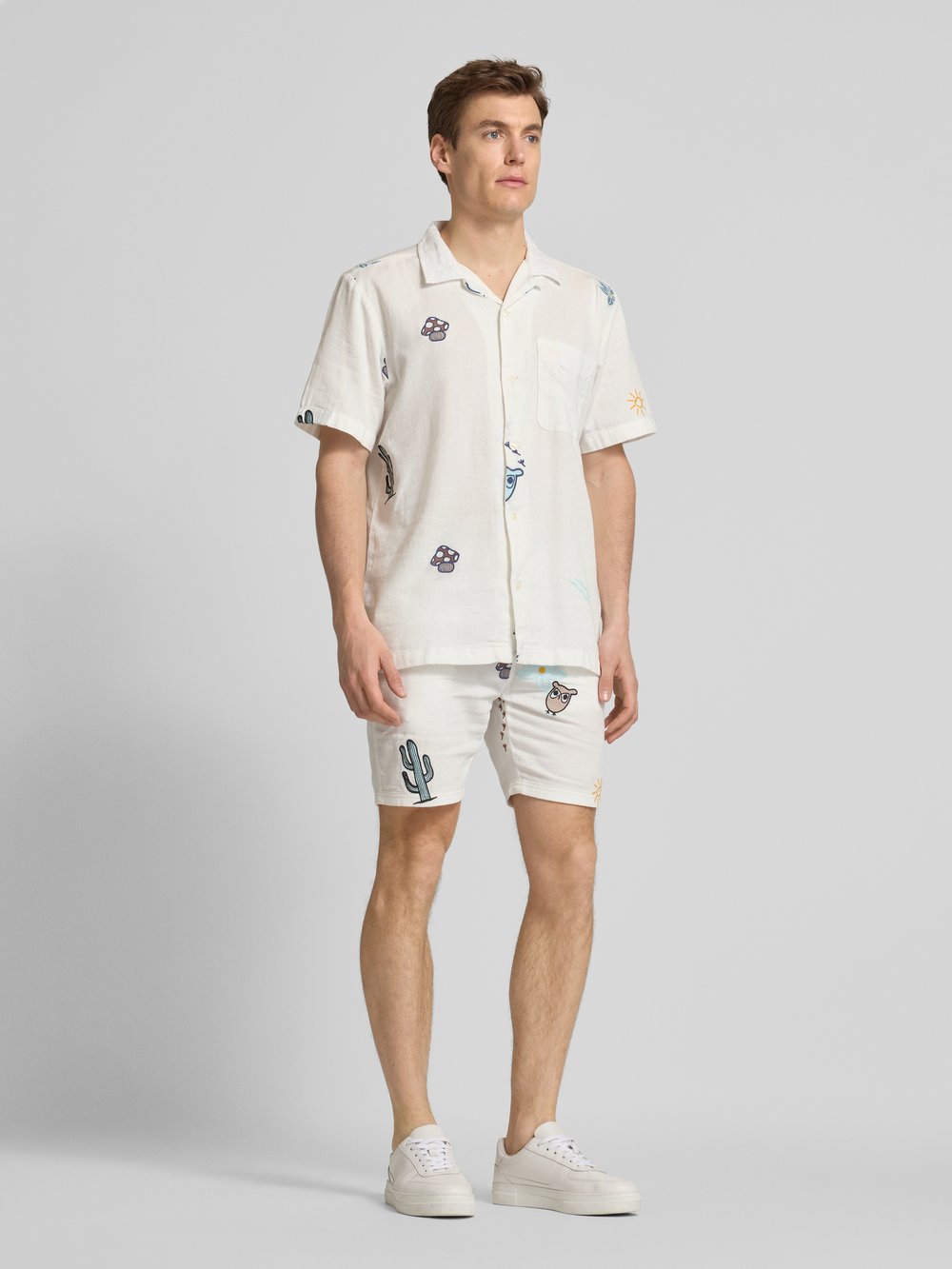 

Повседневная рубашка с застежкой на пуговицы Knowledge Cotton Apparel, кремовый
