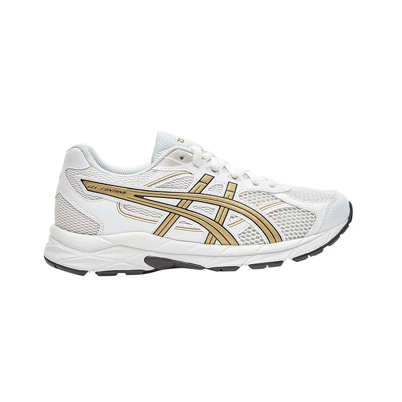 Дышащие кроссовки с поддержкой и отскоком для детей и подростков ASICS, белый/желтый — фото 2
