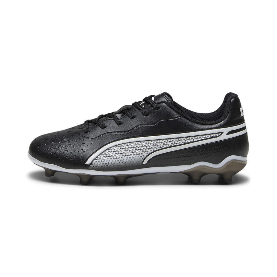 Футбольные бутсы KING MATCH FG/AG для молодежи PUMA, черные, белые — фото 3
