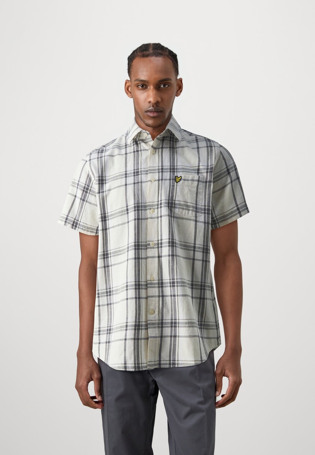 

Рубашка CHECK SHORT SLEEVE Lyle & Scott, кремовый