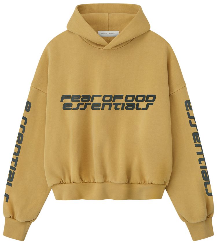 

Укороченная свободная толстовка Fear of God Essentials, желтый