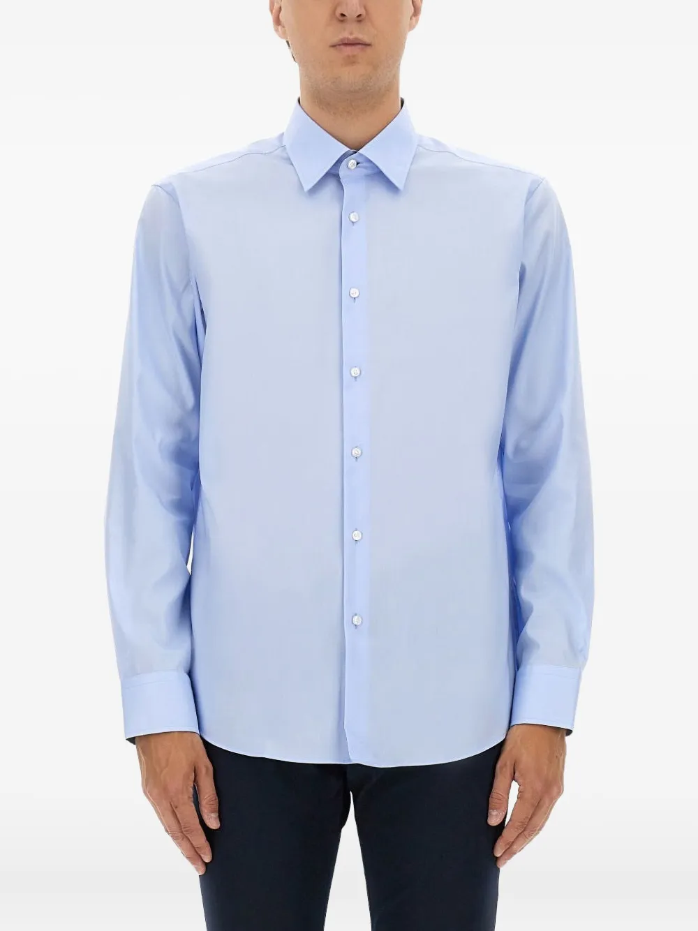 

Рубашка на пуговицах Boss, синий