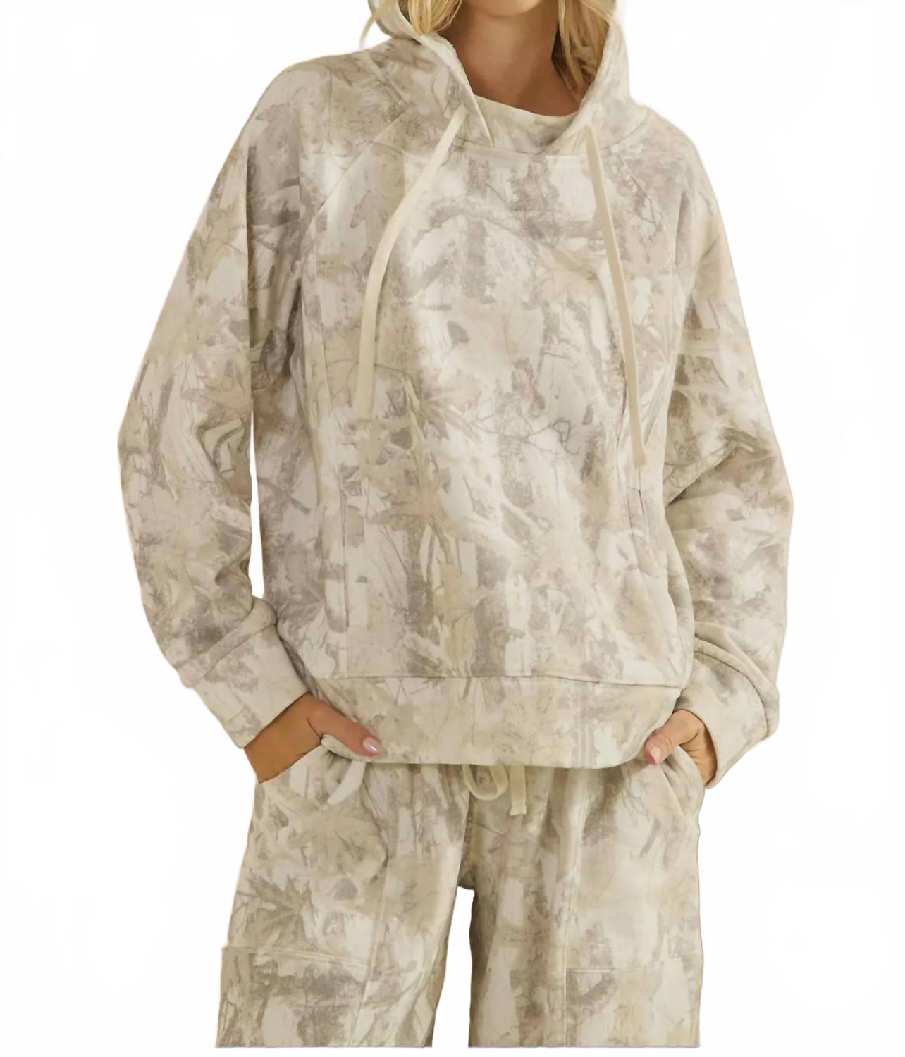 

Худи из французской махровой ткани в нейтральном камуфляжном цвете VERVET BY FLYING MONKEY, нейтральный камуфляж, Хаки, Худи из французской махровой ткани в нейтральном камуфляжном цвете VERVET BY FLYING MONKEY, нейтральный камуфляж