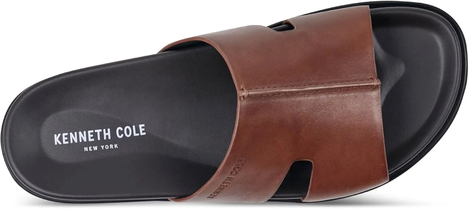 Сандалии из натуральной кожи Kenneth Cole New York, Medium Brown Leather — фото 4