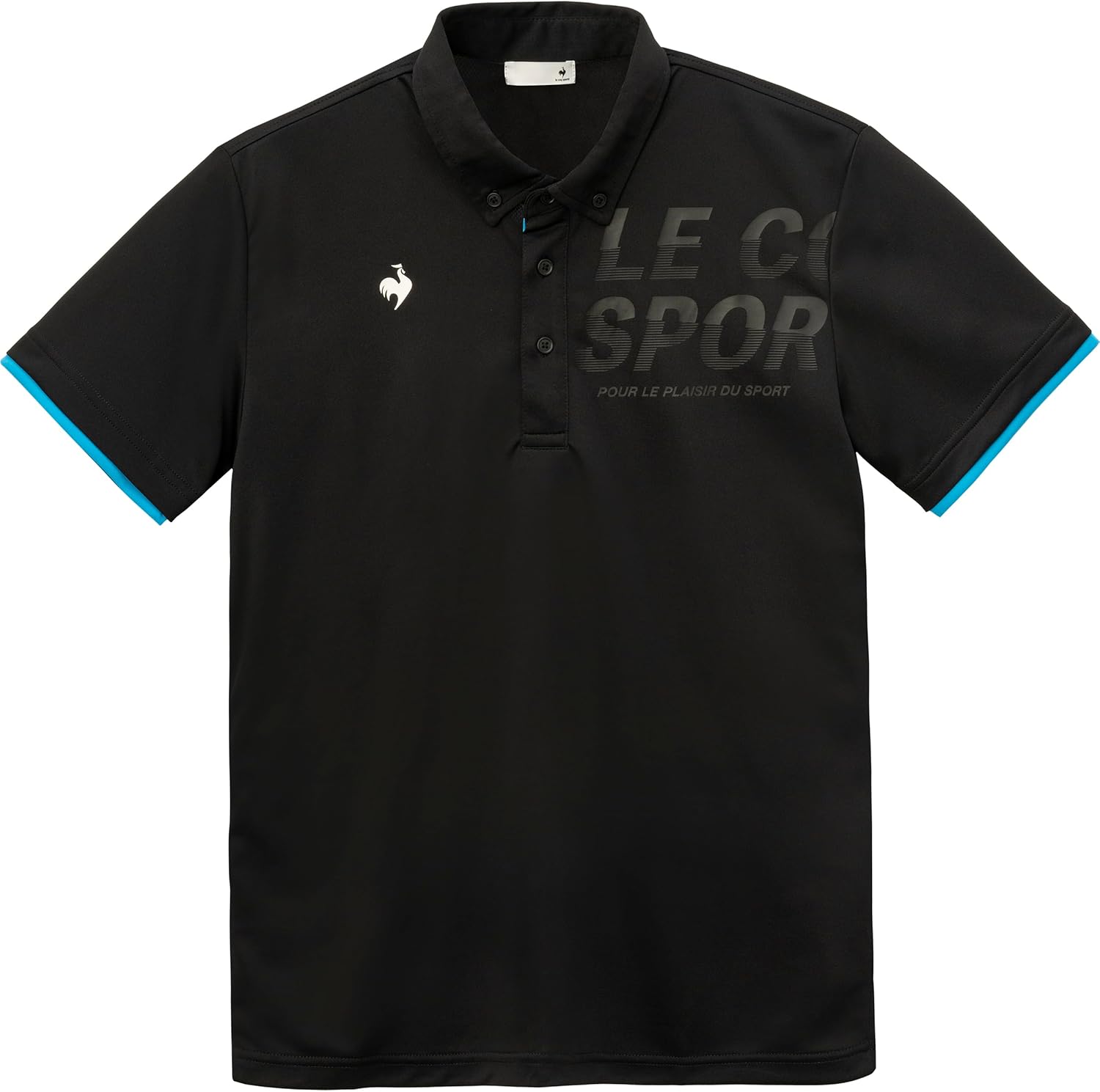 

Мужская поло-рубашка с коротким рукавом Le Coq Sportif - влагоотводящая, быстросохнущая, эластичная тренировочная рубашка