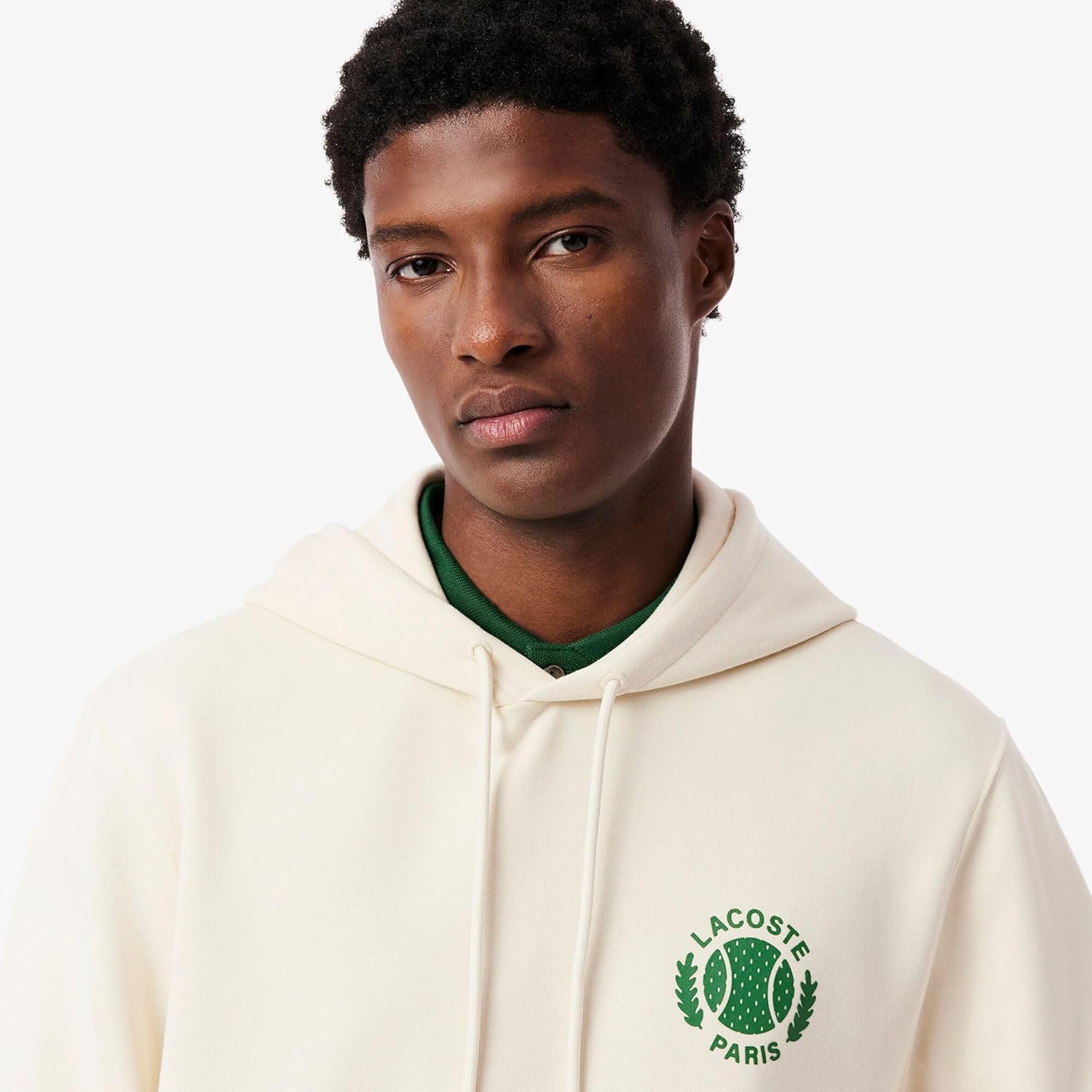 Мужская толстовка Lacoste с логотипом Heritage Tennis, светло-бежевый — фото 2