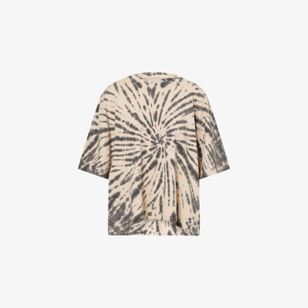

Футболка из хлопкового джерси с принтом в виде накидки Citizens Of Humanity, цвет spiral tie dye