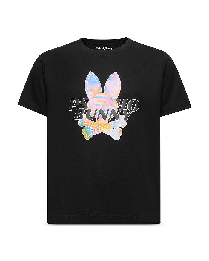 

Унисекс футболка с принтом Milos - для малышей и детей постарше Psycho Bunny, черный