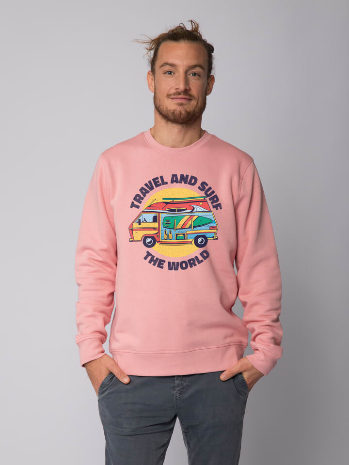 

Толстовка wat Apparel Travel and surf, цвет canyon pink