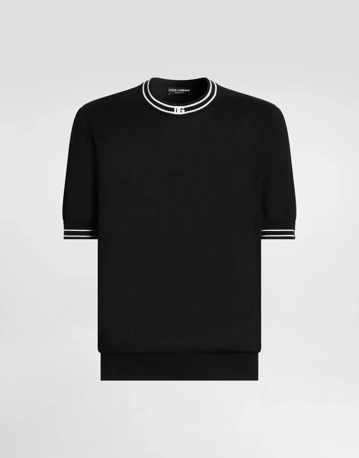 Шелковый пуловер Dolce & Gabbana, черный