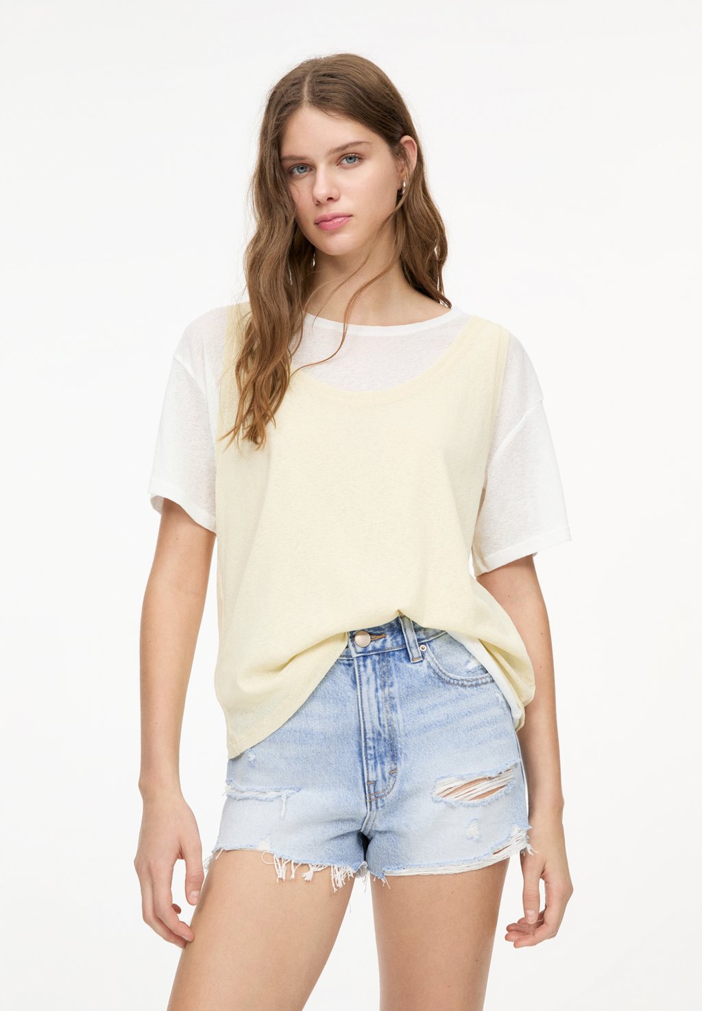 

Джинсовые шорты PULL&BEAR, деним