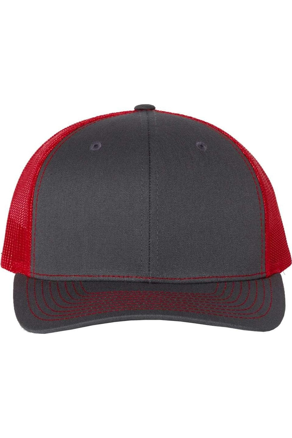 

Регулируемая бейсболка дальнобойщика Richardson Snapback, цвет charcoal/ red