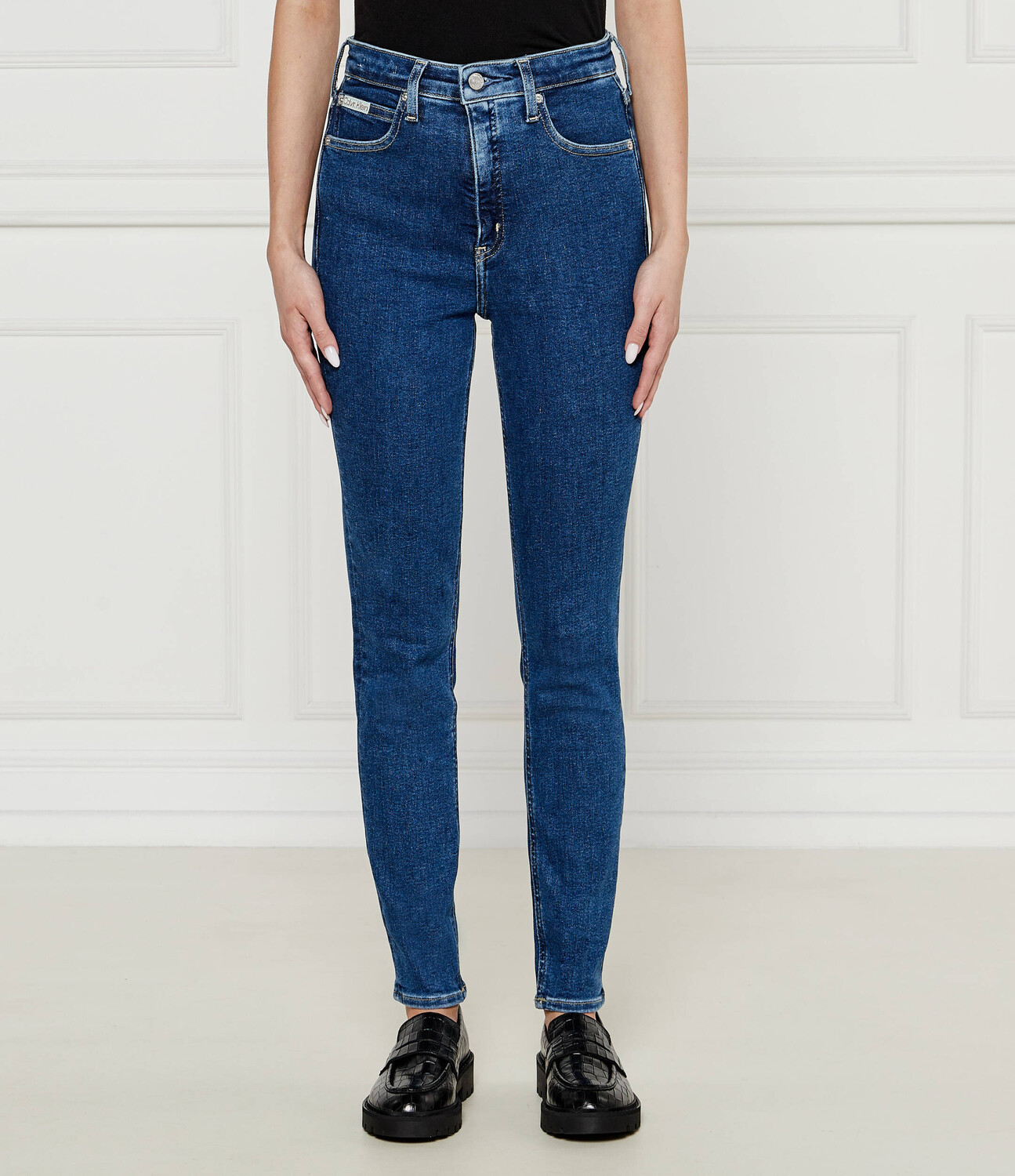 

Джинсы CALVIN KLEIN JEANS Skinny fit high rise, синий