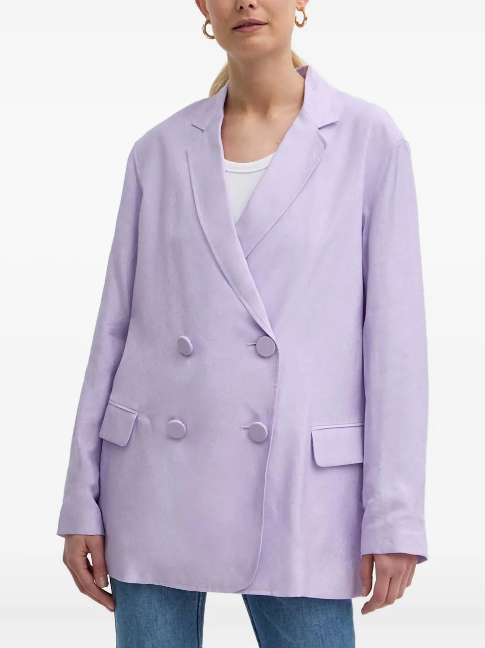 

Двубортный пиджак Armani Exchange, фиолетовый